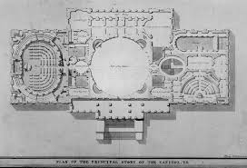 Latrobe S Capitol Design 1806 Urban Design Plan American Architecture Architectural Floor Plans