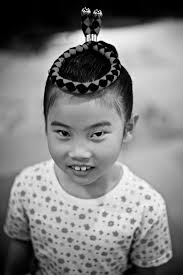 Japanese child dancer after Awa-Odori show, Tokushima, Shi…