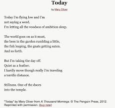 Poem Today By Mary Oliver Mary Oliver Cool Words Inspirational Words