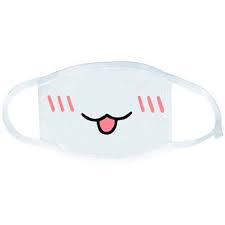 Baost White Emoticon Mouth Muffle Kaomoji Anti Dust Cute Kawaii Face Mask Kawaii Faces Mask Face Mask