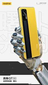 We only shared a picture of the realme gt 5g bumblebee calfskin two or three days prior, and yesterday realme shared a couple photographs giving us our first gander at the gt 5g's glass back adaptation. Realme Gt 5g Bumblebee Leather Variant Appears In An Official Poster Universmartphone Com