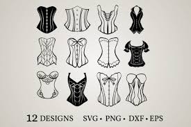 Both men and women are known to wear corsets, though this item was for many years an integral part of women's wardrobes. Corset Bundle Grafik Von Euphoria Design Creative Fabrica
