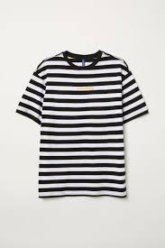 Black And White Striped Tee Pin Di Baju Untuk Dipakai