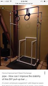 Diy Pull Up Bar Diy Pull Up Bar Home Made Gym Pull Up Bar