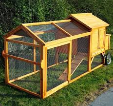 Movable Chicken Coop On Wheels Portable Backyard Wooden Chicken Coop Hen House Tractor W F Chicken Coop On Wheels Portable Chicken Coop Chicken Coop Pallets