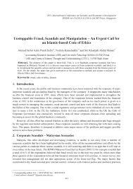 The share price suffered turbulence when it was the scandal began when the project had cost overruns of up to rm3. Pdf Unstoppable Fraud Scandals And Manipulation An Urgent Call For An Islamic Based Code Of Ethics