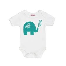 Mea baby unisex baby kurzarm body aus 100 baumwolle im 5er pack baby body weiss baby body weiß für mädchen baby. Trumpety Elephant Screen Printed Baby Grow Baby Wachst Baby Drucke Baby