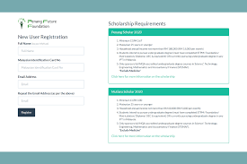 This is one of the state's initiatives to. Online Application Penang Future Foundation