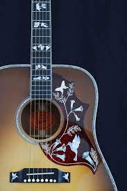 2011 Gibson Hummingbird Custom Koa Sunburst Acoustic Guitar Acoustic Guitar Acoustic Guitar For Sale Guitar Inlay