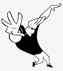 The places where i've used 2 names i'm counting them as one ex: Johnny Bravo Logo Black And White Cartoon Character With Name Hd Png Download 2400x2400 1490856 Pngfind