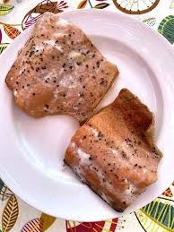 The filets bake at 425°f for fifteen minutes covered, and eight to ten minutes uncovered. Air Fryer Frozen Salmon Recipe Melanie Cooks