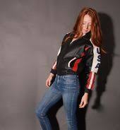 90s Small American Flag Leather Red White And Blue Usa Motorcycle Jacket Womens 1990s Vintage Zip Up Coat Wilda Genuine Leather Race Bomber Jackets For Women Jackets Zip Ups