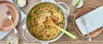 One Pot Spaghetti Carbonara Campbell Soup Company In 2020 Campbells Soup Recipes One Pot Spaghetti Spaghetti Carbonara