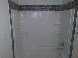 Tile Trim Around Shower Bathroom Shower Surrounds Shower Tile Trendy Bathroom