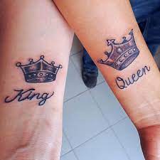 Amazing queen and king cards tattoo. 25 Beautiful Crown Tattoos Ideas To Show Royalty Blurmark Crown Tattoo Crown Tattoo On Wrist Crown Hand Tattoo