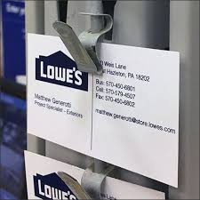 Thinking about applying for the lowe's advantage card? Business Card Strip Merchandiser Pitch Fixtures Close Up