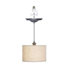 Fits around any 5 in. Home Decorators Collection Emile 1 Light Bronze Instant Pendant Conversion Kit 0845700440 The Home Depot Recessed Light Conversion Kit Pendant Light Conversion Kits Recessed Lighting