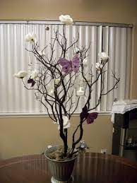 This diy video will show you how to design a diy branch centerpiece using red and gold dogwood. Diy Manzanita Tree Centerpiece Weddingbee Photo Gallery Manzanita Tree Centerpieces Tree Branch Centerpieces Tree Centerpieces