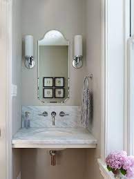 When we bought the house a few months ago, i knew i wanted to make a few small changes to this. Floating Marble Vanity Transitional Bathroom Rasmussen Su Architects Bathroom Mirror Design Bathroom Interior Design Bathroom Design Luxury