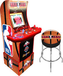 The high quality monitor, thick tempered glass, and premium joysticks provides an unmatched feeling of precision craftsmanship that you won't get from any other arcades. Arcade1up Nba Jam Arcade Nba Jam 815221021433 Best Buy