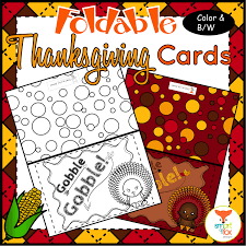 Thanksgiving Cards Foldable Craft And Coloring Printable Thanksgiving Cards Teacher Craft Cards