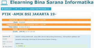 Mengerjakan latihan soal bahasa indonesia pertemuan 13 ini ada beberapa hal yang harus di perhatikan yaitu. Soal E Learning Bsi Ptik Pertemua 9 Jawabanku Id