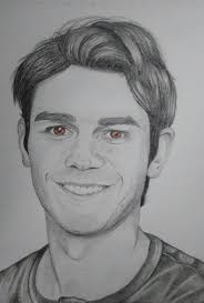 Riverdales K J Apa Netflix Drawing Drawing Celebrity Drawings Celebrity Artwork Portrait