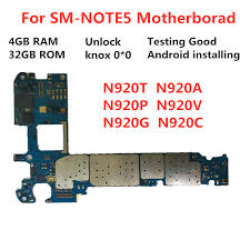 Suscribete es gratis → hola gente. Placa Base Original Samuuelt Para Samsung Galaxy Note5 Placa Base Desbloqueada N920t N920a N920v N920p N920g Placa Base Logica C Antena De Telefono Movil Aliexpress