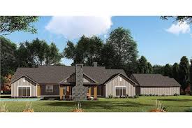 Home plans with rear garages are scarce. Ranch House 3 Bedrms 2 5 Baths 2191 Sq Ft Plan 193 1110