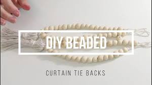 Amanda bell spent six years working as an interior designer and project coordinator before. Diy Curtain Tiebacks No Cost Project Youtube