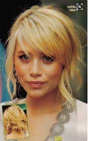 Have no new ideas about thin hair styling? Bangs Mary Kate Olsen Hair Styles Side Fringe Hairstyles Model Hair