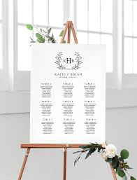 Wedding Seating Chart Table Plan Instant Download