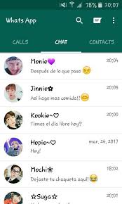 And bts don't use whatsapp in korea lol there's a term called privacy which i suppose isn't found in saesang dictionary ….let me explain this is google . Am Schnellsten Chats Falsos De Bts Whatsapp
