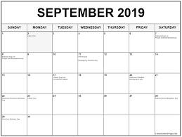 September 2019 Calendar Printable September Calendar Calendar Printables Calendar 2019 Template