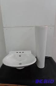mancesa bathroom pedestal sink white