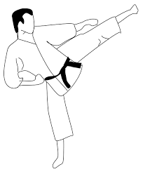 Color Karate Coloring Pages Graphic Design Art Hand Painting Art