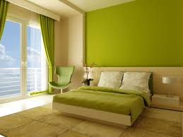 Green Curtains Nice With The Wall And Sandy White 部屋 インテリア イメージ 家