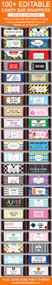 After you trim the designs, fold the wrappers. Diy Candy Bar Wrapper Templates Party Favors Chocolate Bar Labels