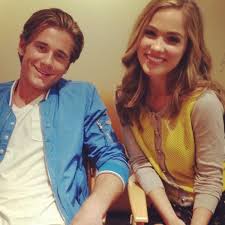 Luke Benward And Haley Lu Richardson On Set Of Ravenswood Luke Benward Celebs Abc Family