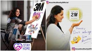 #anushka_shetty instagram videos and photos. This Is How Baahubali Actress Anushka Shetty Reacted On Crossing 3 Million Followers On Instagram
