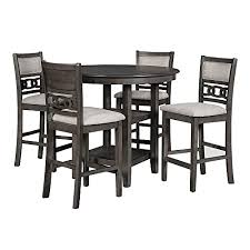 Get 5% in rewards with club o! Buy New Classic Furniture Gia 5 Piece Counter Dining Table Set 42 25 Inch Gray Online In Italy B07c2grz1q