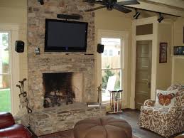 We framed the wall with the dimensions of the tv. Family Living Room Stone Fireplace Ideas Stacked Stone Fireplaces Stone Fireplace Pictures Stone Veneer Fireplace