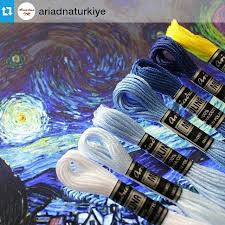 Ariadna Muline Renkleri Ve Yildizli Gece Van Gogh Repost Ariadnaturkiye Www Ariadnaiplik Com Goblen Etam In 2020 Birkenstock Florida Birkenstock Instagram