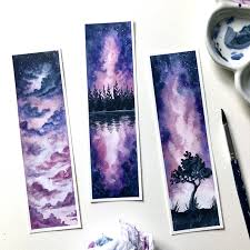 You could also use acrylic paint instead. Watercolor Bookmark In 2021 Watercolor Bookmarks Watercolor Paintings For Beginners Watercolor Bookmark