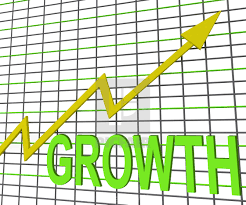Growth Graph Chart Shows Increase Sales Profit License