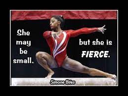 Sometimes i think of that and i'm like, simone, i don't know what else you can do. Simone Biles Small But Fierce Gymnastics Inspirational Poster Motivational Wall Art Gift Arleyart Com Gymnastics Quotes Inspirational Gymnastics Quotes Simone Biles