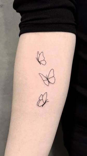 Butterfly Tattoo Outline