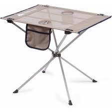 Camping Side Table Small Outdoor Folding Portable Compact Backyard Carry Bag New Camping Table Warm Grey Camping Furniture