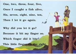 One Two Three Four Five Six Seven Eight Nine One Two Three Four Five Rhyme Card A3 Rhymes For Kids Rhymes Nursery Rhymes