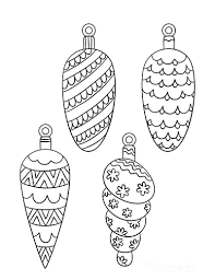 Free, printable mandala coloring pages for adults in every design you can imagine. Printable Christmas Ornaments Coloring Pages And Templates